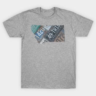 Vintage Montana License Plates T-Shirt